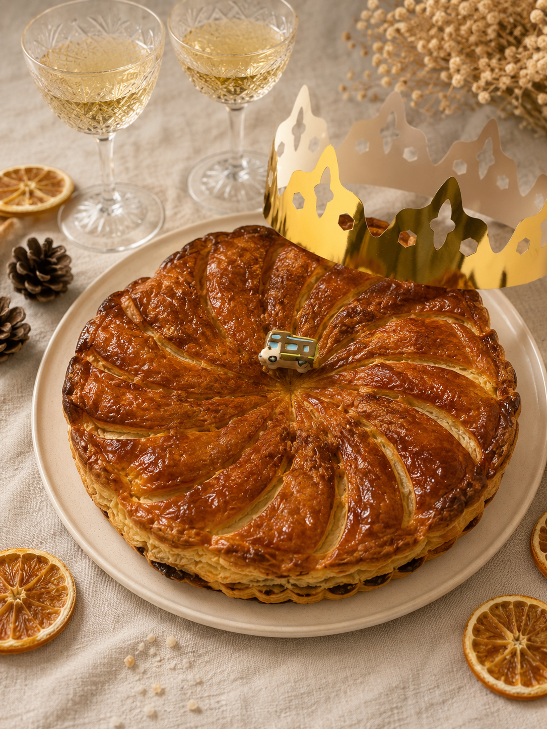 Galette des rois classique à la frangipane